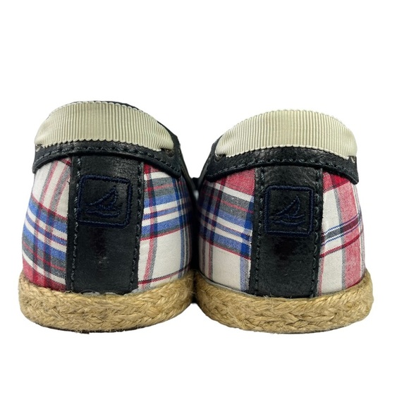 Sperry Plaid Bow Slip On Espadrilles Womens Size 8.5 - Picture 9 of 11